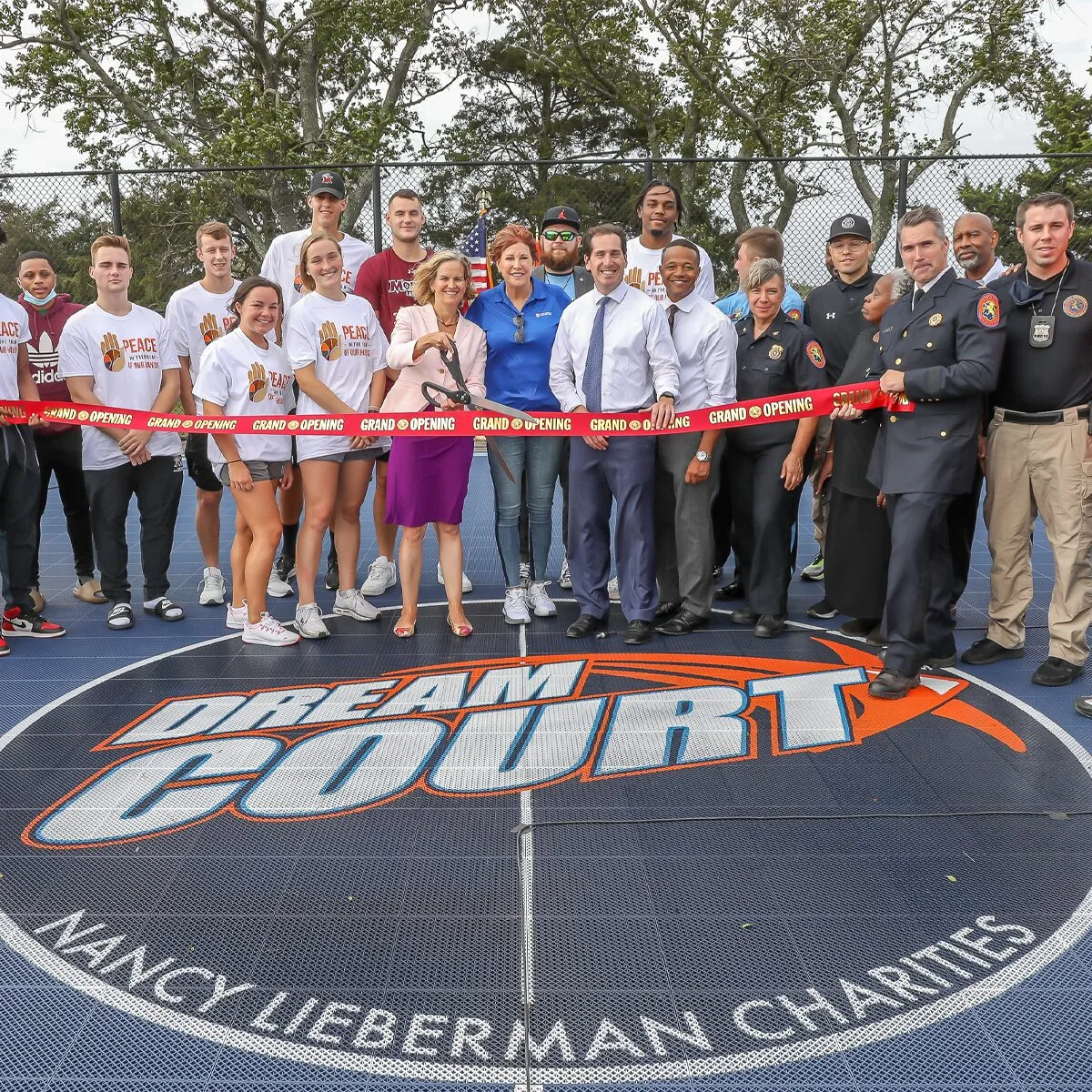 Dream Court ribbon cutting event for Nancy Lieberman Charities